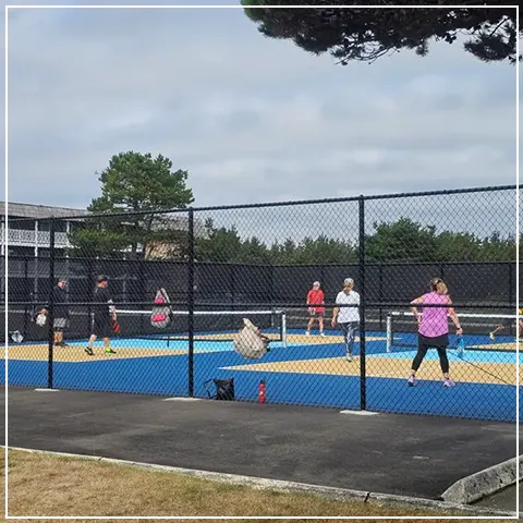 Pickleball courts at Chautauqua Resort